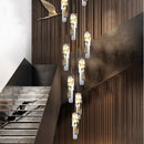 Axyaa Stone Bedroom Headboard Pendant Lamp Luxury Lighting Fixtures