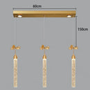 Axyaa Crystal Chandelier, Elegant Dining Room Lighting, Luxury Living Room Pendant Lights