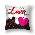 Axyaa Nordic Love Pillowcase 45x45cm - Home Decorative Throw Pillow Cover