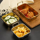 Axyaa Stainless Steel Snack Plate Tray Breadbasket Kitchen Organizer Dish Pan