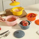 Axyaa Ceramic Double Ear Bowl for Oven Safe Cooking & Baking