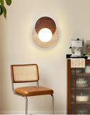 Axyaa Yellow Stone Wall Lamp for Japanese Bedroom, Living Room, Staircase Lighting