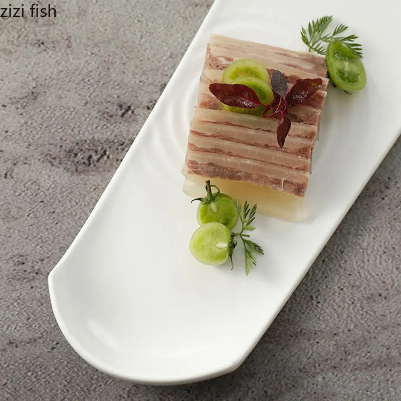 Axya Ceramic Dinner Plate for Sushi, Steak, Desserts - Solid Color Tableware