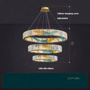 Axyaa Crystal LED Pendant Light Chandelier Living Room Lighting Fixtures