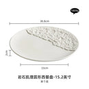 Axyaa Steak Plate - High-Grade Ceramic Western Food Plate for Hotel Tableware
