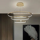 Axyaa LED Ring Ceiling Chandelier for Dining Room Minimalism Lighting