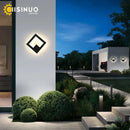 Axyaa LED Outdoor Wall Light Waterproof Aluminum Round Square Garden Sconce