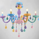 Axyaa Colorful Crystal Pendants Ceiling Chandelier for Kids Bedroom