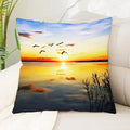 Axyaa Sea Waves Beach Pillowcase - Creative Office Car Home Lumbar Cushion Cover