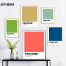 Axyaa Pastel Pantone Wall Art Prints for Modern Home Decor