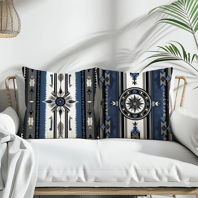 Axyaa Bohemian Style Polyester Pillowcase for Ethnic Home Decor