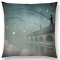 Axyaa Elegant Swan Moon Night Cushion Cover 45*45cm