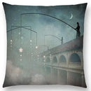 Axyaa Elegant Swan Moon Night Cushion Cover 45*45cm