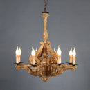 Axyaa Wooden Chandelier: Rustic Country Style for Homes, Hotels & S. Spaces