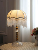 Axyaa Gold Lustre Table Lamp for Bedroom Decor Princess/Kids Room Loft