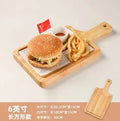 Axyaa Oak Pizza Tray, Steak Board, Sushi Plate, French Fries Chicken Bread Plate