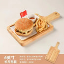 Axyaa Oak Pizza Tray, Steak Board, Sushi Plate, French Fries Chicken Bread Plate