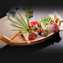 Axya Wooden Sushi Boat Set for Assorted Cold Dishes and Sashimi.