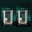 Axyaa Glass Measuring Cup Set - Clear, Durable with Heat-resisting Scale - 2PCS