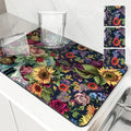 Axyaa Absorbent Drain Pad: Stylish Anti-slip Mat for Cups, Dishes, and Plants