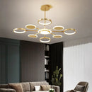 Axyaa Modern Nordic Gold Chandelier: Creative Dining Room & Bar Fixture