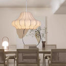 Axyaa Silk Designer Pendant Lamp Kitchen Island LED Suspension Home Lighting