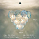 Axyaa Circular Glass Chandelier for Hotel Villa, Living Room, Dining Room, Bedroom