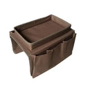 Axyaa Couch Armrest Organizer: 4-Pocket Sofa Tray for Remote and Storage