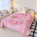 Axyaa Super Soft Rabbit Fur Sofa Throw Blanket for Luxury Multifunctional Bedspread