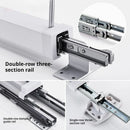 Axyaa Adjustable Telescopic Wardrobe Hanger Pull-Out Rail Rack & Trouser Organiser