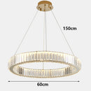 Axyaa Crystal Chandelier Pendant Light for Living and Dining Room Lighting