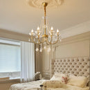 Axyaa Crystal LED Chandelier: Luxurious Lighting for Living Room with E14 LEDs