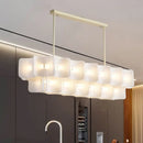 Axyaa LED Chandelier: Luxe Fingerprint Design for Living Room, Bedroom, Villa & Hotel Lobby