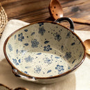 Axyaa Ceramic Double Ear Soup Bowl for Ramen and Noodles