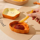 Axyaa Ceramic Bread Seasoning Underglaze Dish - Cute and Good-looking Plate for Sauces