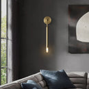 Axyaa Copper Wall Lamp: Minimalist Postmodern Nordic Retro Decor for Living Room Bedroom