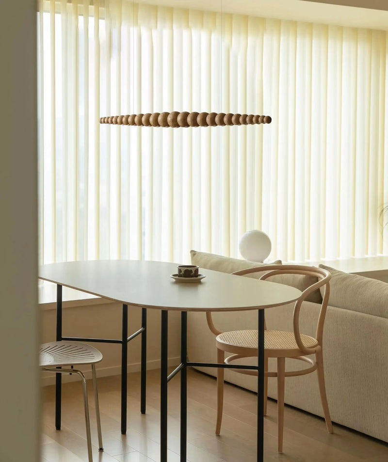Axyaa Modern Wooden Pendant Lights for Kitchen Island, Dining Room & Office