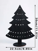 Wooden Christmas Tree Ornaments Set for Festive Home Decor by Axyaa
