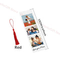Memorial Acrylic Bookmark Custom Photo Text Tassel Printed Axyaa Mother's Father's Day Gift