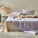 Axyaa Queen Duvet Cover Set - Lyocell/Cotton Mix, Natural Plant Fibers