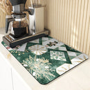 Axyaa Christmas Nutcracker Drying Mat for Kitchen and Bathroom