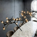 Axyaa Black Retro Chandeliers: Ceiling to Kitchen Island Lighting for Dining & Living Rooms