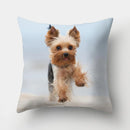 Dog Pattern Cushion Cover for Home Decor by Axyaa