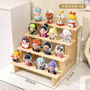 Axyaa Multi-Layer Wooden Display Stand for Anime Action Figures and Dolls