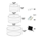 Axyaa Acrylic Cake Stand Set - 3 Pieces, Transparent, 6/8/10 Inch Layers