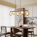 Axyaa Vintage Style LED Chandelier for Living Room, Bedroom, and Study Room