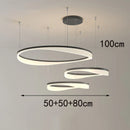 Axyaa LED Chandeliers Modern Pendant Light Indoor Lighting for Living Room and Dining Room