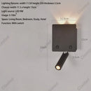 Axyaa Rotating Wall Lamp with USB Port for Bedside, Study, and Decor