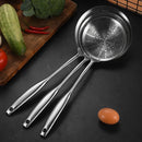 Axyaa Stainless Steel Colander Skimmer Strainer Spoon - Kitchen Utensil