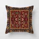 Axyaa Red Moroccan Short Plush Ethnic Style Cushion Cover for Home Decoration